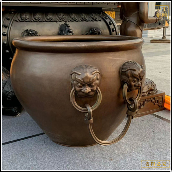 大型铜缸雕塑铸造